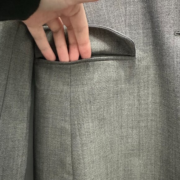 Banana Republic Gray Blazer Suit Jacket Size 12 - Picture 5 of 14